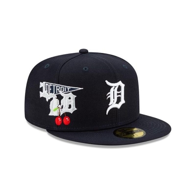 Sapca New Era Detroit Tigers MLB City Patch 59FIFTY Fitted - Albastri